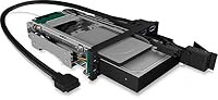 ICY BOX Wechselrahmen 2,5"+3,5" SATA/SAS für 5,25" IB-174SSK-U – Ansicht 4