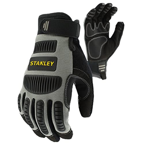 STANLEY Mens SY820L Extreme Protection Performance Gloves, Multicoloured, L (Pack of 2), 29729-50510