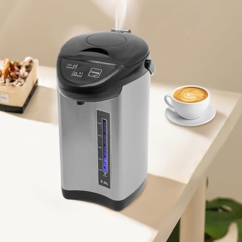 Calentador y Hervidor Eléctrico de Agua 5.8L Acero Inoxidable Negro miniatura 3