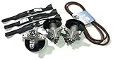 Outdoor Power Deals Cub Cadet RZT50 Troy bilt Mustang 50 Spindle Kit with BLADES BELT 918-04126A 918-04125B R11480