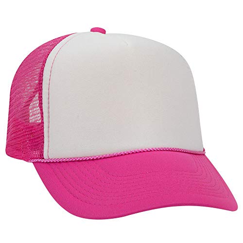 Image of OTTO Polyester Foam Front 5 Panel Pro Style Mesh Back Trucker Hat