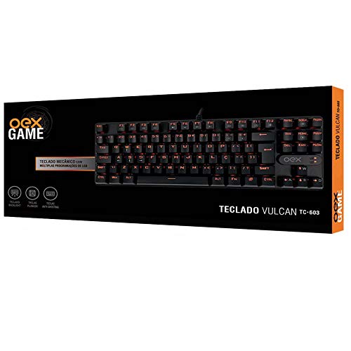 Teclado Mecânico Gamer Vulcan Tc603 - Led 1 Cor - Switch Outemu
