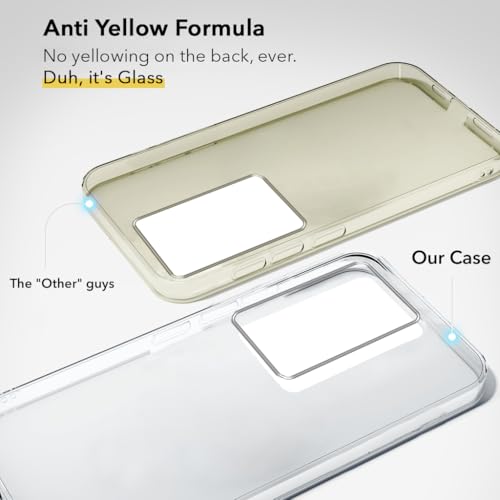 Image of Jkobi Lifetime Anti-Yellow Clear Back Cover Case for Vivo T3 5G (Sleek Hard Crystal | Shockproof and Camera Protection)