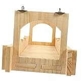 Yardwe Hamster Hängebrücke Aus Holz Stabile Kleintierbrücke Und Versteck Für Meerschweinchen Ratten Und Igel Haustiergerechtes Spiel Und Lebensraumzubehör