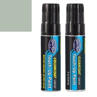 Half-Ounce Jar for Dodge Caravan Automotive Touch-up Paint - Light Seamist Green Pearl Clearcoat PV/ZVP - All-Inclusive Package