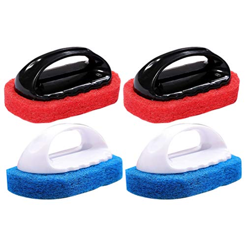 4Pcs Geschirrwäscher Schwamm Küchenreinigungsbürste Geschirrspüler Bürstenschwämme Küchenwäscher Schaber für Geschirrspülmittel Bodenfliesen