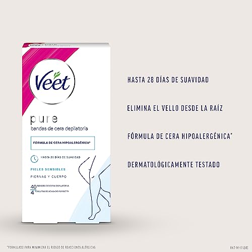 Descubre la mejor manicura y pedicura de LugoPulsa aqui 👈🏼 y pide cita Veet-Pure-Bandas-de-Cera-Fria-Depilatoria-para-Depilacion-de-Piernas-y-Cuerpo-Formula-de-Cera-Hipoalergenica-para-Pieles-Sensibles-40-Tiras-40-40-unidad-1