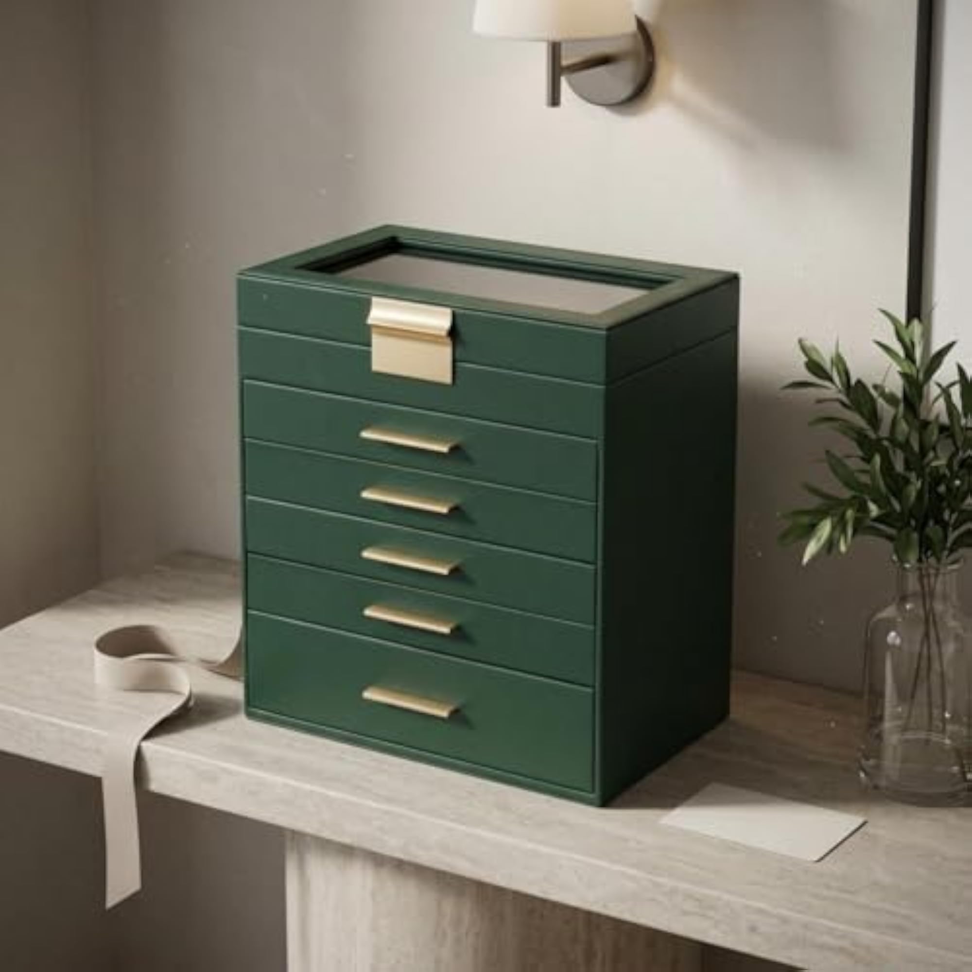 Multi-Layer Jewelry Organizer with Divided Compartments