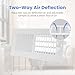 10 x 4 Inch [Duct Opening] Air Vent Covers for Wall or Ceiling - High Airflow 2 Way Steel Ventilation - Adjustable Wall/Ceiling Register, 11-3/4 Inch x 5-3/4 Inch [Overall Dimensions]