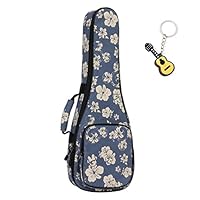 HOT SEAL Funda para ukelele con asas de piel de 10 mm, gruesa, duradera