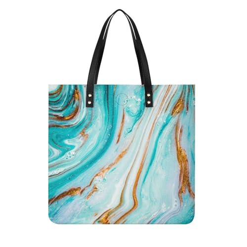 Tote bag de voyage abstrait et or : l'élégance d'un sac à main shopper raffiné 39x39