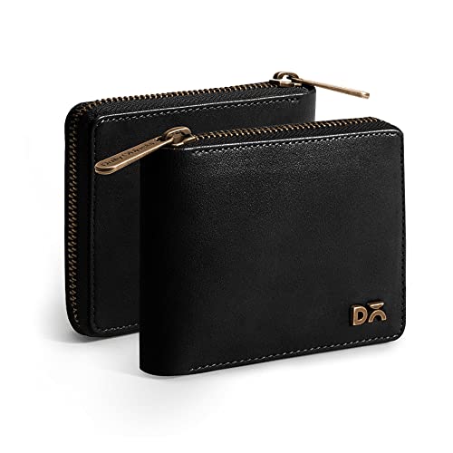 Image of DailyObjects Women's Zip Wallet | Made with Vegan Leather Material | Carefully Handcrafted | Holds up to 8 Cards | Slim and Easy to Fit in Pocket | Coin Pocket with Button Closure