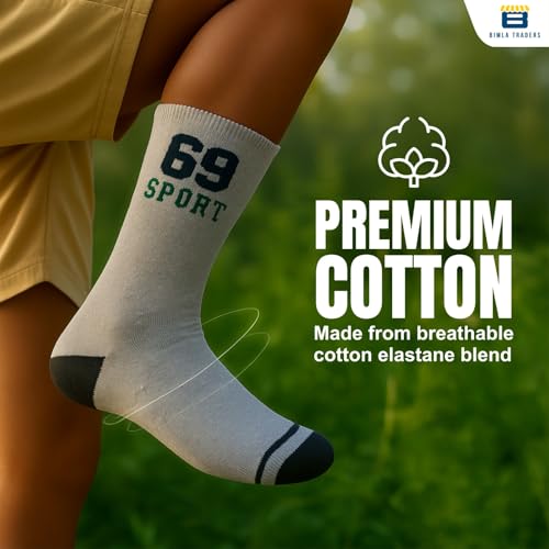 Image of Btag Sports Ankle Socks for Men & Women - Breathable, Sweat-Absorbent, Athletic Socks for Running, Gym, Cycling - Pack of 12