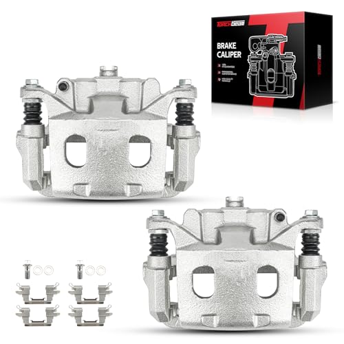 Image of Torchbeam Front Brake Calipers Set for Nissan Pathfinder 2013-2020, Nissan Murano 2015-2023, INFINITI QX60 2014-2020, INFINITI JX35 2013, Front Left Right Calipers with Bracket 19B7100+19B7101