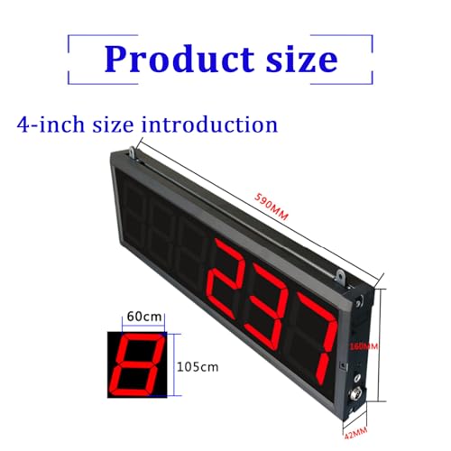 Contatore Digitale a sensore con rilevamento, Display da 3 Pollici, Fino a 999999 conteggi, Raggio di rilevamento 30/70 cm per Nastri trasportatori,