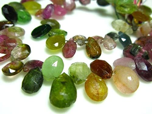 Tourmaline facettée briolette poire LKBEADS pour la création de bijoux artisanaux faits main