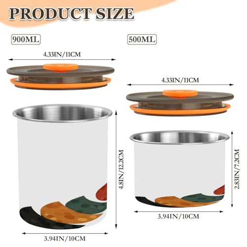 Envase de café colorido con tapa 500ml acero inoxidable miniatura 2