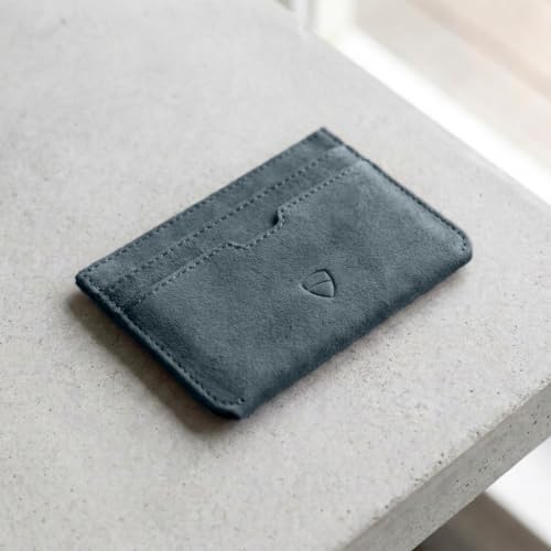 Image of Vaultskin MOORGATE Slim Card Holder - Minimalist Leather Wallet with RFID Blocking, Front Pocket Credit Card Case for Men & Women