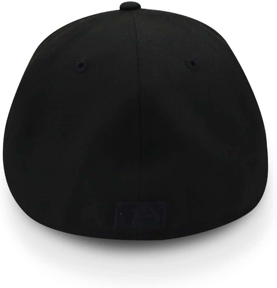 New Era 59Fifty Hat MLB Basic Anaheim Angels Black Fitted Baseball Cap (7 3/8) - Image 4