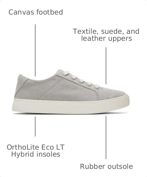 Image of TOMS Women's Kameron Lace Up Fashion Sneaker, Suede Upper, CloudBound Insole