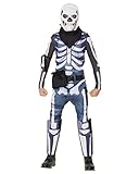  Horror-Shop El Disfraz De Niño De Soldado De La Calavera De Fortnite XL