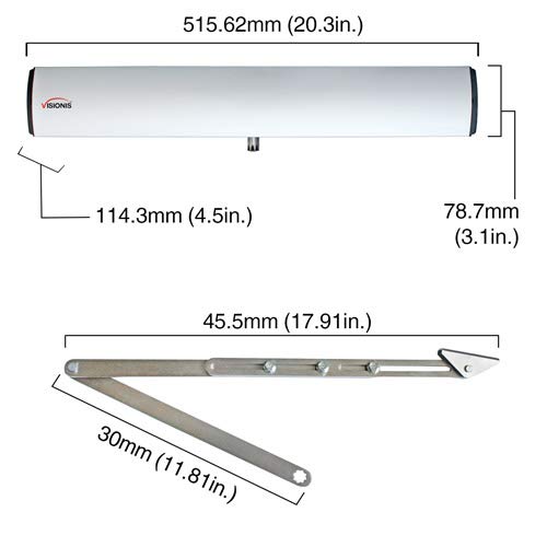Zemgo Fpc-8484 Smart Mobile Wifi Controller Access Control, Android + Apple App, Web Browser + Smartphone Remote Viewing, Electric Automatic Door Opener + Closer 440Lbs Outswing Door + Built Receiver #TOP3