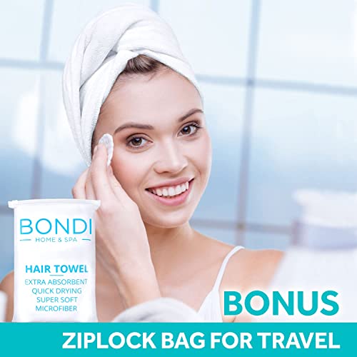 Bondi SPA Microfiber Hair Towel – Dries Hair 50% Faster – Anti-Frizz Towel for All Hair Types – Super Absorbent & Soft - XL (Rectangle) - 42 x 22 inches - Image 6