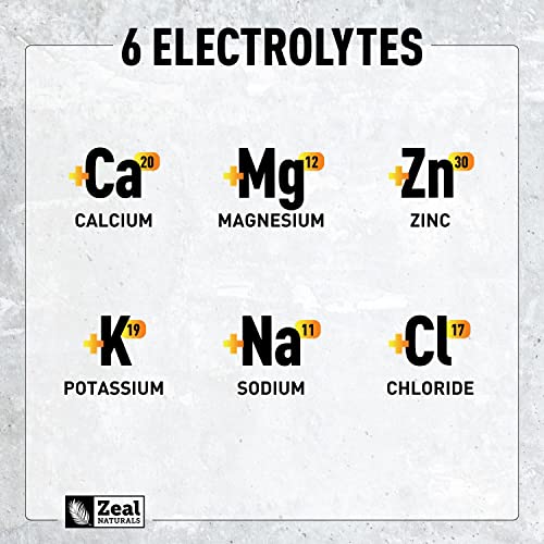 Image of Zeal Electrolyte Powder - 90 Servings | Keto Electrolytes Powder | Zero Sugar, BCAAs, B-Vitamins | Potassium, Zinc, Magnesium | Hydration Powder Recovery Drink | Orange Pineapple