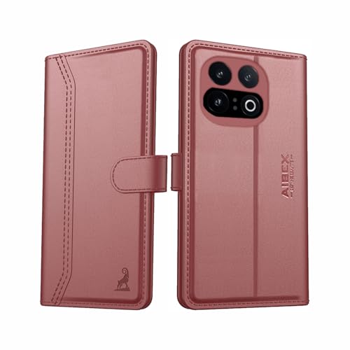 Image of AIBEX Compatible for iQOO 15 5G Flip Cover Leather Finish | Inside TPU with Card Pockets | Wallet Stand | Complete Protection Flip Case Brown