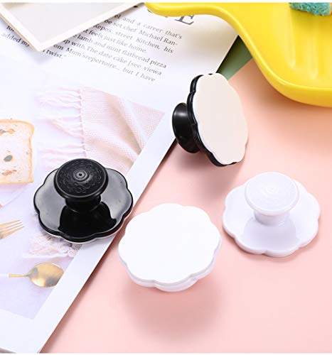 Vpang 6 Pcs Self-Stick Drawer Knobs Instant Cabinet Drawer Handle Helper Kitchen Cabinet Door Window Drawer Auxiliary Pulls Convenient Opening Stick-On Handles (Black) #TOP6