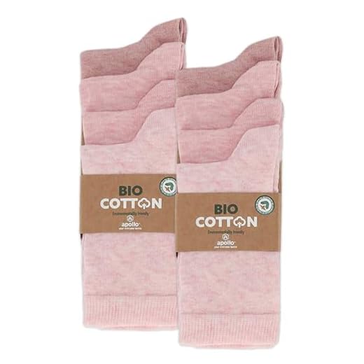mehrstrumpf Kinder 100% Bio-Anbau Socken Jungen & Mädchen Baumwolle ohne Naht (8 Paar) Multi Pink 31-34