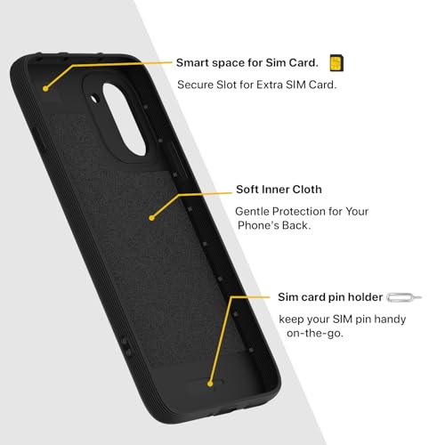 Image of Pikkme Back Cover for OnePlus 15R 5G Soft Grip 3D Hexa Cube Texture Silicone Bumper Case (Black)