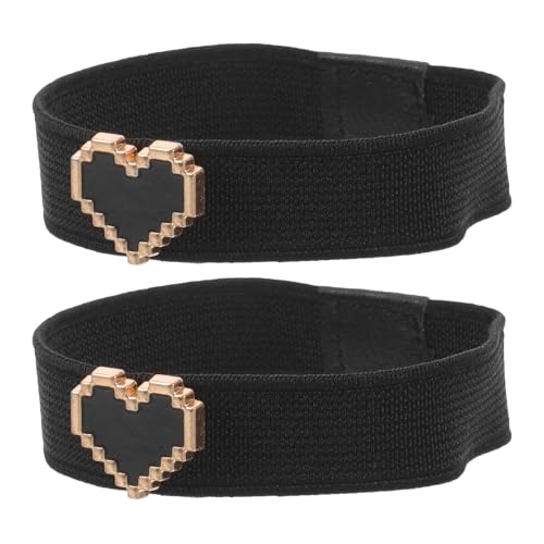 SUPVOX Correas Elásticas para Zapatos Planos de Niña Decoración de Corazón, Banda Ajustable Antideslizante para Talón, Accesorio Práctico para Sujetar Zapatos Sueltos y Evitar Caídas,