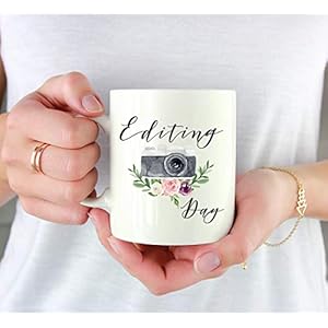Andaz press photographer 11oz coffee mug gift editing day camera graphic 1 pack photo photography hobby novelty birthday christmas hot chocolate cup  urban country home decor