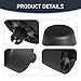 waswale 2 PCS Car Hood Front Stopper, Hood Stop Support Bumper Rubber Pier, Replaces OEM Part Number 55395650AD Repair Modification Accessories, Compatible with Jeep Wrangler JK 2007-2017 (Black)