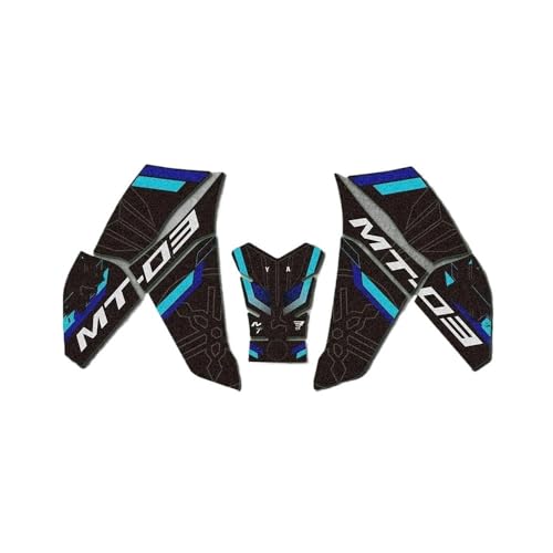 Traction pads réservoir MT-03 cuir bleu pour stopper les rayures de moto