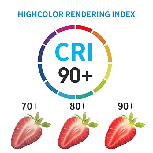 Ecoeler 4 Inch Led Disk Light, Dimmable Flush Mount Ceiling Light, 10.5W 650Lm, 3000K Warm White, Aluminum Baffle Trim Wet Location, Etl&Energy Star, 4Pack #TOP4