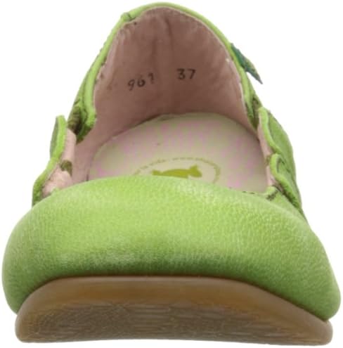 El Naturalista Womens Croche N961 Flat Shoes, Antique Green, EU 36 / US 6 | Image 1