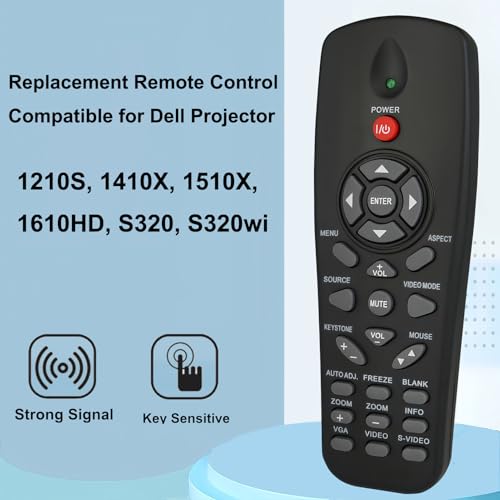 Télécommande de rechange Dell S320 S320wi, contrôleur infrarouge projecteur 1210S