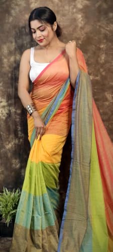 Image of Pure Cotton Saree | Soft & Lightweight | Handloom Woven Elegance for Festive & Casual Wear