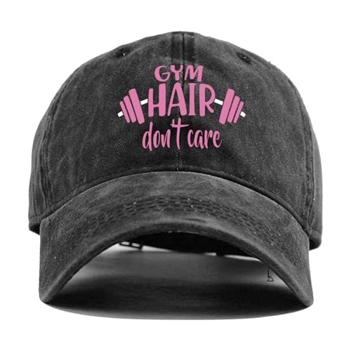 Dhecvbd Adjustable Cotton Baseball Cap with Funny Text