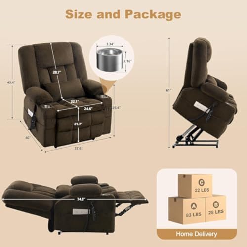 Sillón Recliner Plegable Tela Multiusos miniatura 2