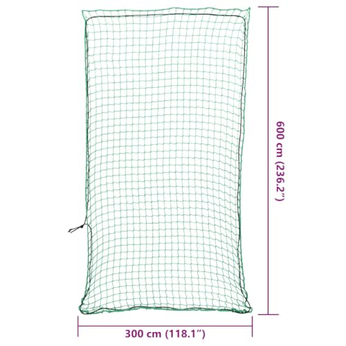 Filet de rangement pour remorque en polypropylène vert avec cordon élastique - 6