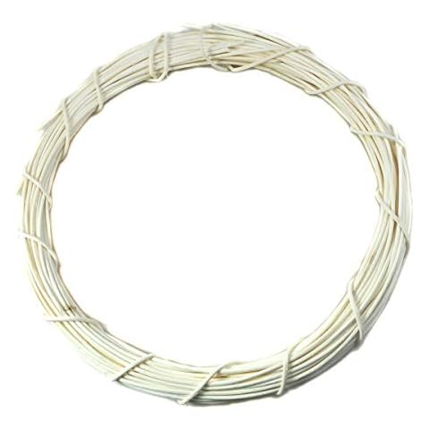 Ougual DIY Crafts Natural Rattan Coloring Wreaths (White, 4-Inch, 4-Pack) Cover