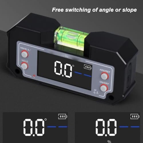 Medidor digital de ángulo con imán y batería recargable miniatura 4