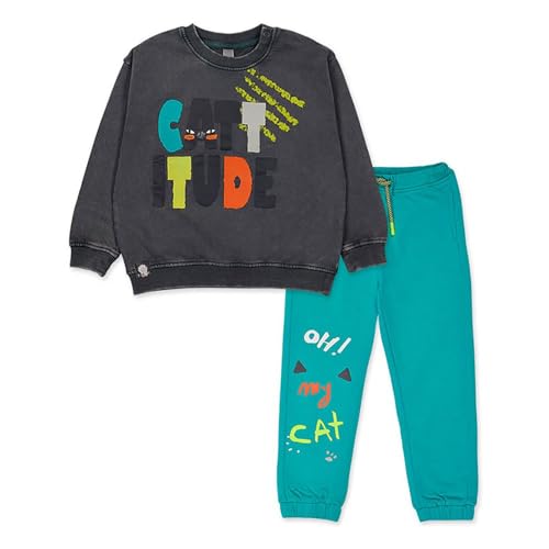 Tuc Tuc Conjunto 2 piezas felpa de niño color gris colección cattitude
