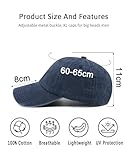 Stymora XL Baseball Cap for Men, Extra Large Caps for Big Heads, Adjustable Washed Cotton Hat 60-65cm Navy - Image 3