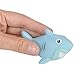 Bedwina Colorful Rubber Sharks (Pack of 12) Neon Squeezable & Squirtable Smiling Sharks, for Kids Pool and Bathtub Play, Summer Birthday Parties, Stocking Stuffers & Decorations