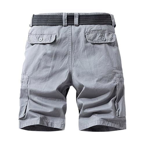 Men's Cargo Pants Casual Comfortable Slim Fit Outdoor Work Shorts with Multiple Pockets for Daily Wear3