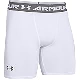 Under Armour Men's HeatGear Armour Compression Shorts – Mid, White (100)/Graphite, XX-Large -  Under Armour Apparel